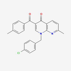 1-(4-chlorobenzyl)-7-methyl-3-(4-methylbenzoyl)-1,8-naphthyridin-4(1H)-one