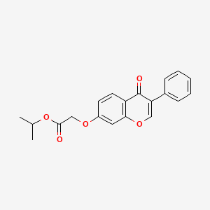Methylethyl 2-(4-oxo-3-phenylchromen-7-yloxy)acetate