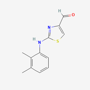 molecular formula C12H12N2OS B2938897 2-[(2,3-Dimethylphenyl)amino]-1,3-thiazole-4-carbaldehyde CAS No. 854035-82-8