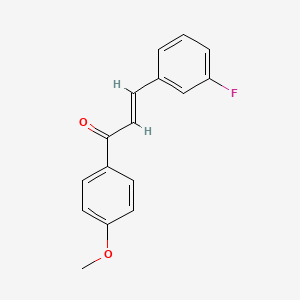 molecular formula C16H13FO2 B2938898 (E)-3-(3-fluorophenyl)-1-(4-methoxyphenyl)prop-2-en-1-one CAS No. 1449476-29-2