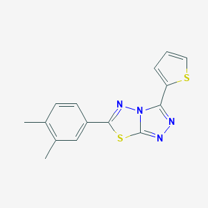 6-(3,4-Dimethylphenyl)-3-(2-thienyl)[1,2,4]triazolo[3,4-b][1,3,4]thiadiazole