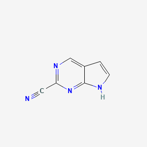 7H-pyrrolo[2,3-d]pyrimidine-2-carbonitrile