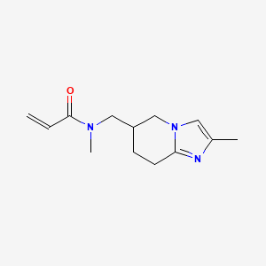 molecular formula C13H19N3O B2938908 N-Methyl-N-[(2-methyl-5,6,7,8-tetrahydroimidazo[1,2-a]pyridin-6-yl)methyl]prop-2-enamide CAS No. 2411226-99-6