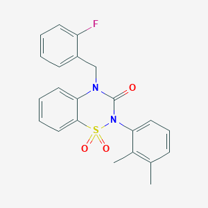 2-(2,3-dimethylphenyl)-4-(2-fluorobenzyl)-2H-1,2,4-benzothiadiazin-3(4H)-one 1,1-dioxide