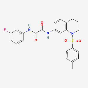 N1-(3-fluorophenyl)-N2-(1-tosyl-1,2,3,4-tetrahydroquinolin-7-yl)oxalamide