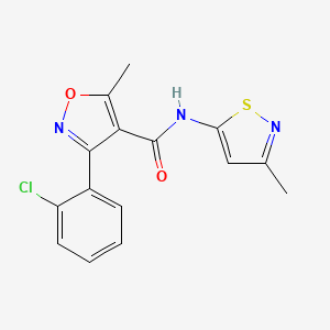3-(2-chlorophenyl)-5-methyl-N-(3-methylisothiazol-5-yl)isoxazole-4-carboxamide