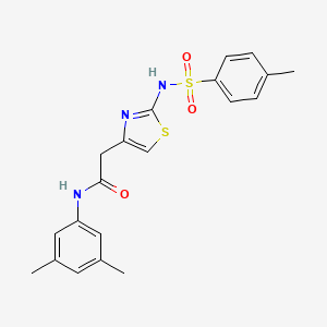 N-(3,5-dimethylphenyl)-2-(2-(4-methylphenylsulfonamido)thiazol-4-yl)acetamide