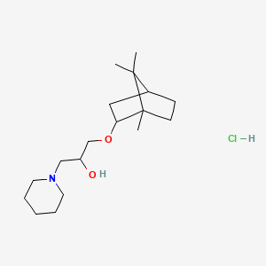 1-(piperidin-1-yl)-3-(((1S,4R)-1,7,7-trimethylbicyclo[2.2.1]heptan-2-yl)oxy)propan-2-ol hydrochloride