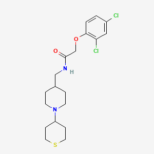 2-(2,4-dichlorophenoxy)-N-((1-(tetrahydro-2H-thiopyran-4-yl)piperidin-4-yl)methyl)acetamide