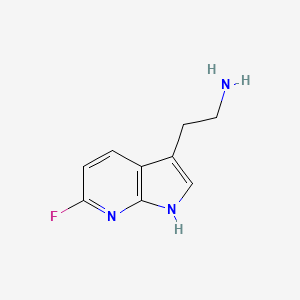 2-{6-fluoro-1H-pyrrolo[2,3-b]pyridin-3-yl}ethan-1-amine