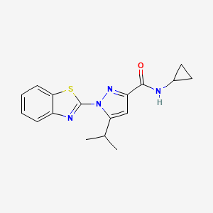 1-(benzo[d]thiazol-2-yl)-N-cyclopropyl-5-isopropyl-1H-pyrazole-3-carboxamide