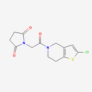 1-(2-(2-chloro-6,7-dihydrothieno[3,2-c]pyridin-5(4H)-yl)-2-oxoethyl)pyrrolidine-2,5-dione