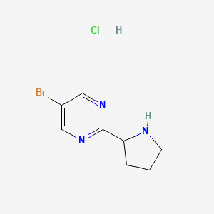 5-Bromo-2-(pyrrolidin-2-yl)pyrimidine hydrochloride