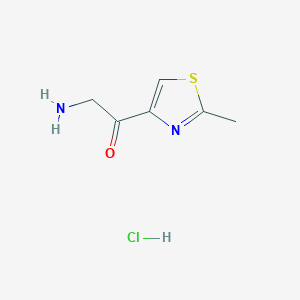 2-Amino-1-(2-methyl-1,3-thiazol-4-yl)ethanone;hydrochloride