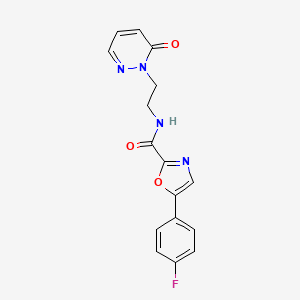 5-(4-fluorophenyl)-N-(2-(6-oxopyridazin-1(6H)-yl)ethyl)oxazole-2-carboxamide
