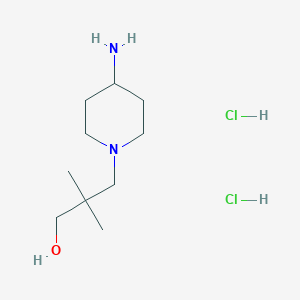 3-(4-Aminopiperidin-1-yl)-2,2-dimethylpropan-1-ol;dihydrochloride