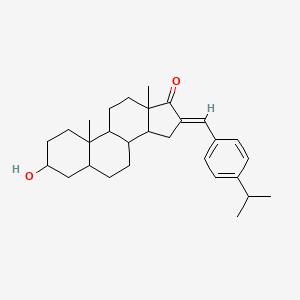 (E)-3-hydroxy-16-(4-isopropylbenzylidene)-10,13-dimethyltetradecahydro-1H-cyclopenta[a]phenanthren-17(2H)-one
