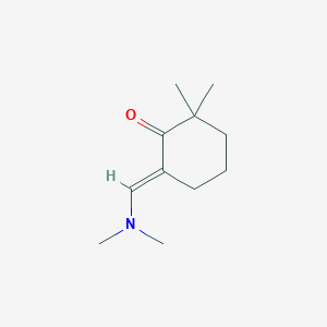 molecular formula C11H19NO B2939016 6-(Dimethylaminomethylene)-2,2-dimethylcyclohexanone CAS No. 1564071-42-6