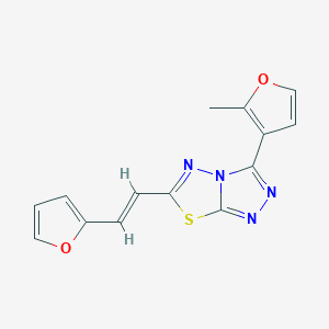 6-[2-(2-Furyl)vinyl]-3-(2-methyl-3-furyl)[1,2,4]triazolo[3,4-b][1,3,4]thiadiazole