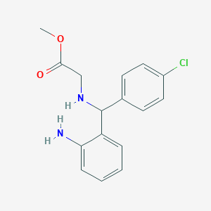 molecular formula C16H17ClN2O2 B2939051 2-(((2-氨基苯基)(4-氯苯基)甲基)氨基)乙酸甲酯 CAS No. 1797840-28-8
