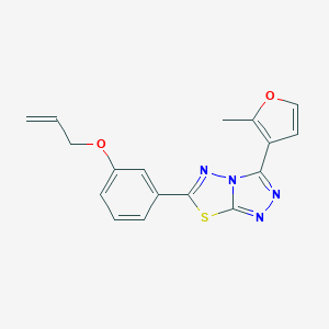 Allyl 3-[3-(2-methyl-3-furyl)[1,2,4]triazolo[3,4-b][1,3,4]thiadiazol-6-yl]phenyl ether