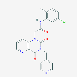 molecular formula C22H18ClN5O3 B2939062 N-(5-chloro-2-methylphenyl)-2-(2,4-dioxo-3-(pyridin-4-ylmethyl)-3,4-dihydropyrido[3,2-d]pyrimidin-1(2H)-yl)acetamide CAS No. 946323-47-3
