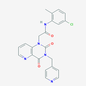 molecular formula C22H18ClN5O3 B2939062 N-(5-氯-2-甲基苯基)-2-(2,4-二氧代-3-(吡啶-4-基甲基)-3,4-二氢吡啶并[3,2-d]嘧啶-1(2H)-基)乙酰胺 CAS No. 946323-47-3