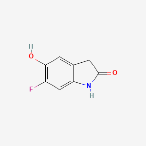molecular formula C8H6FNO2 B2939065 6-Fluoro-5-hydroxy-1,3-dihydroindol-2-one CAS No. 1894899-64-9