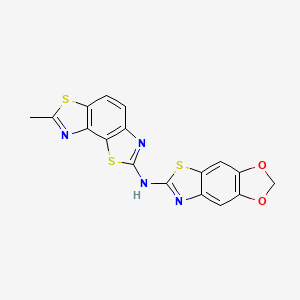 N-(7-methyl-[1,3]thiazolo[5,4-e][1,3]benzothiazol-2-yl)-[1,3]dioxolo[4,5-f][1,3]benzothiazol-6-amine