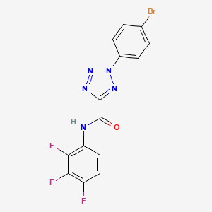 molecular formula C14H7BrF3N5O B2939075 2-(4-bromophenyl)-N-(2,3,4-trifluorophenyl)-2H-tetrazole-5-carboxamide CAS No. 1396875-25-4