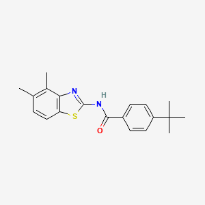 4-tert-butyl-N-(4,5-dimethyl-1,3-benzothiazol-2-yl)benzamide