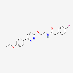 N-(2-{[6-(4-ethoxyphenyl)pyridazin-3-yl]oxy}ethyl)-2-(4-fluorophenyl)acetamide