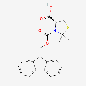 molecular formula C21H21NO4S B2939084 Fmoc-(4-s)-2,2-二甲基-1,3-噻唑烷-4-甲酸 CAS No. 1932198-36-1