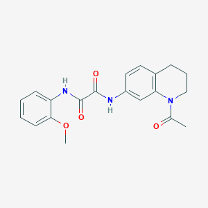 molecular formula C20H21N3O4 B2939119 N-(1-乙酰-3,4-二氢-2H-喹啉-7-基)-N'-(2-甲氧基苯基)草酰胺 CAS No. 898439-82-2