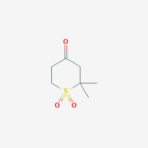 2,2-dimethyltetrahydro-4H-thiopyran-4-one 1,1-dioxide