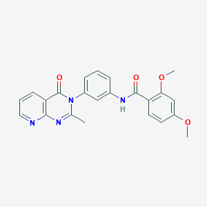 molecular formula C23H20N4O4 B2939139 2,4-dimethoxy-N-[3-(2-methyl-4-oxopyrido[2,3-d]pyrimidin-3-yl)phenyl]benzamide CAS No. 921818-01-1