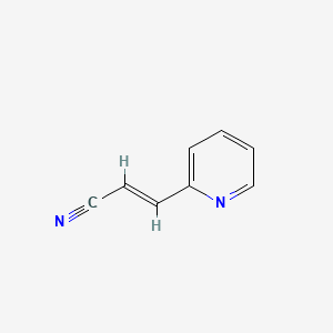 molecular formula C8H6N2 B2939141 3-(Pyridin-2-yl)prop-2-enenitrile CAS No. 39077-59-3