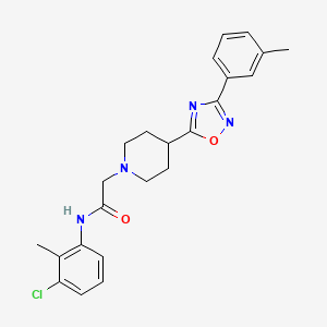 N-(3-chloro-2-methylphenyl)-2-(4-(3-(m-tolyl)-1,2,4-oxadiazol-5-yl)piperidin-1-yl)acetamide