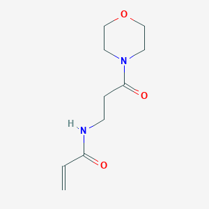 molecular formula C10H16N2O3 B2939146 N-(3-Morpholin-4-yl-3-oxopropyl)prop-2-enamide CAS No. 1564807-28-8