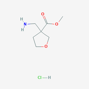 Methyl 3-(aminomethyl)oxolane-3-carboxylate;hydrochloride