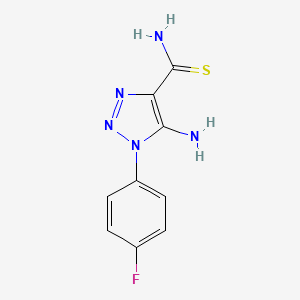 5-Amino-1-(4-fluorophenyl)triazole-4-carbothioamide