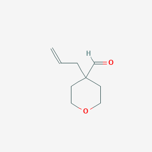 molecular formula C9H14O2 B2939153 4-(Prop-2-en-1-yl)oxane-4-carbaldehyde CAS No. 1935013-79-8