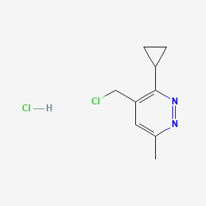 4-(Chloromethyl)-3-cyclopropyl-6-methylpyridazine hydrochloride