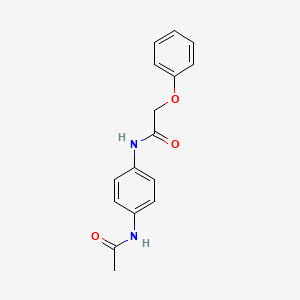 molecular formula C16H16N2O3 B2939163 N-[4-(acetylamino)phenyl]-2-phenoxyacetamide CAS No. 303122-33-0