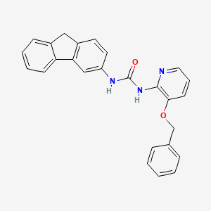 1-(9H-fluoren-3-yl)-3-(3-phenylmethoxypyridin-2-yl)urea