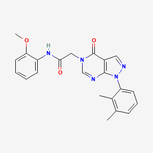 2-[1-(2,3-dimethylphenyl)-4-oxopyrazolo[3,4-d]pyrimidin-5-yl]-N-(2-methoxyphenyl)acetamide