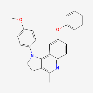 1-(4-methoxyphenyl)-4-methyl-8-phenoxy-1H,2H,3H-pyrrolo[3,2-c]quinoline