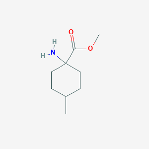 molecular formula C9H17NO2 B2939211 Methyl 1-amino-4-methylcyclohexane-1-carboxylate CAS No. 1298175-49-1