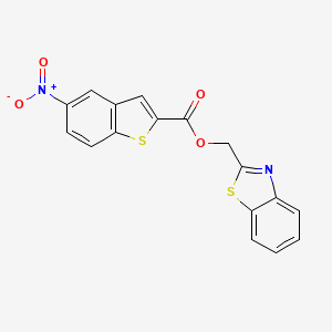 Benzo[d]thiazol-2-ylmethyl 5-nitrobenzo[b]thiophene-2-carboxylate