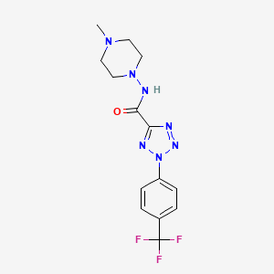 N-(4-methylpiperazin-1-yl)-2-(4-(trifluoromethyl)phenyl)-2H-tetrazole-5-carboxamide